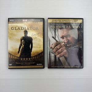 Russell Crowe 2 DVD Set Gladiator; Robin Hood